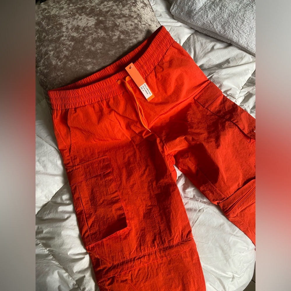 Orange Cargo Pants